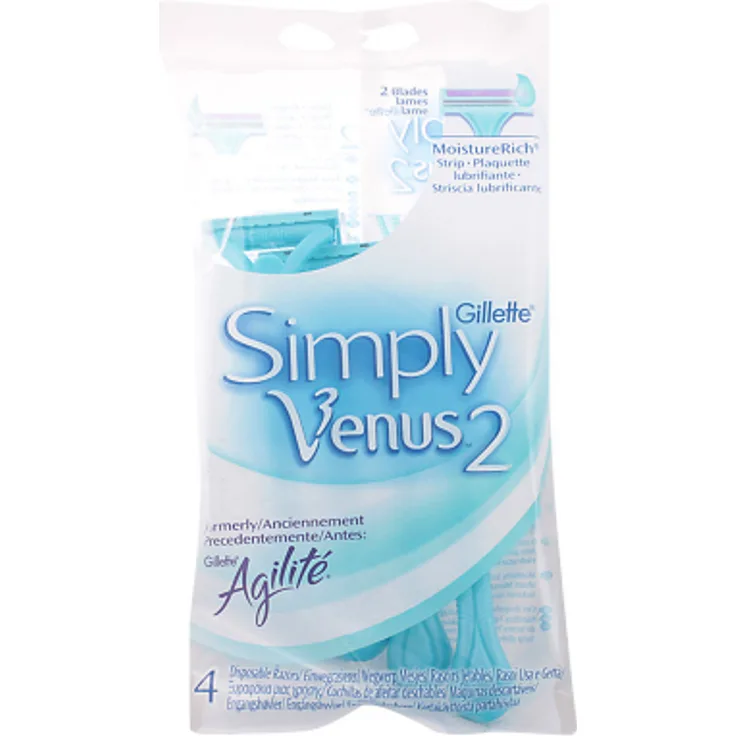 Gillette Venus 2 Simply Einwegrasierer für Damen 4 Stück
