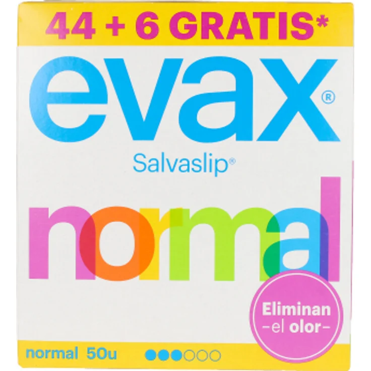 Evax Salva-Slip normal 44+6 Stück Slipeinlagen Damenhygiene – Bild 1