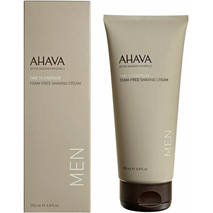 AHAVA Time To Energize - Men Foam-Free Shaving Cream 200 ml mit pflegender Wirkung für alle Hauttypen