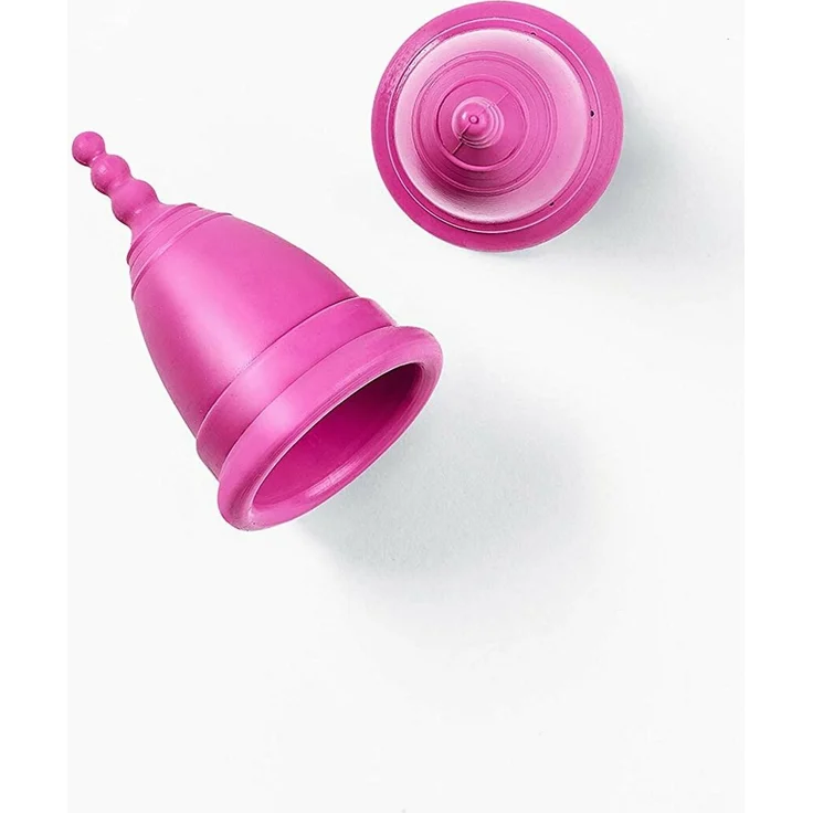 Loovara Menstruationstasse M / Größe 1 ohne Chemie, vegan, 100% Naturkautschuk, frei von Silikonen, Plastik, BPA, PVC, Phtalaten und Bleichmittel – Bild 3