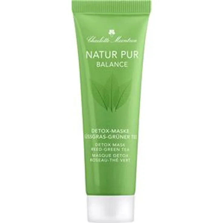 Charlotte Meentzen Natur Pur Balance Detox-Maske Süßgras- güner Tee 30 ml, für eine gepflegte Haut