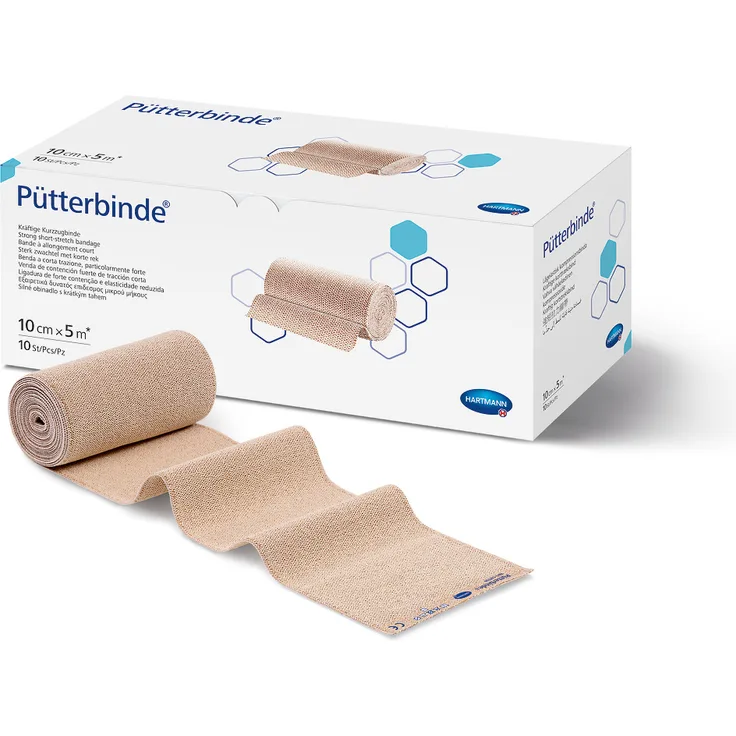 Hartmann Kurzzug Pütterbinde 10 x 10 cm x 5 m, elastisch & atmungsaktiv