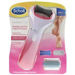 Scholl Expert Care elektrische Fußfeile mit Meeresmineralien + Ersatzkopf für rissige Fersen