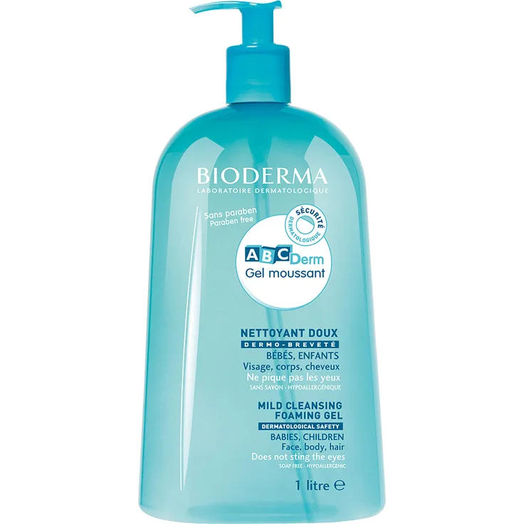 Bioderma Gel-Schaumreiniger Abcderm Bioderma 1000 ml, für Damen und Herren 
