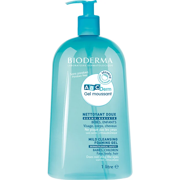 Bioderma Gel-Schaumreiniger Abcderm Bioderma 1000 ml, für Damen und Herren 