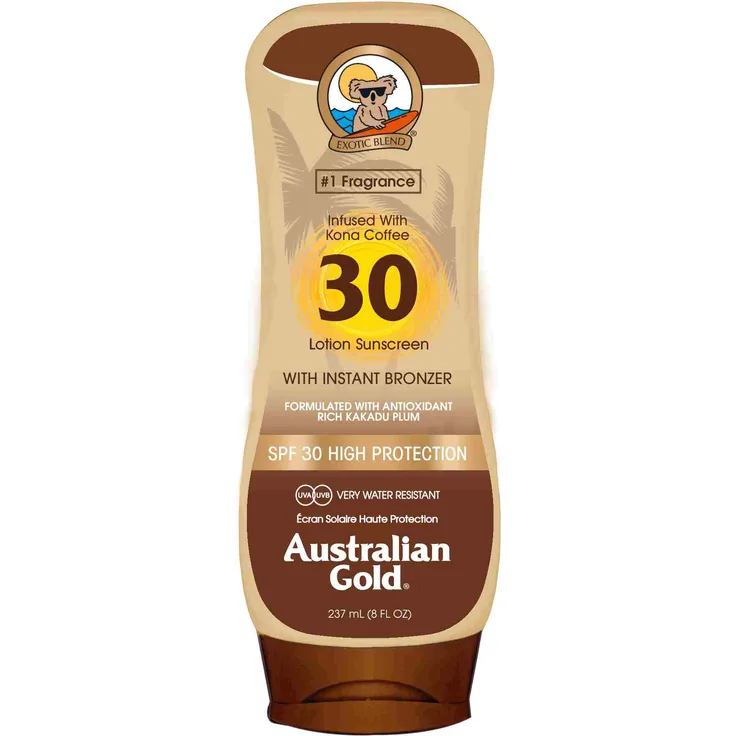Australian Gold LSFOutdoor Lotion with Bronzer LSF30 Milch 237 ml