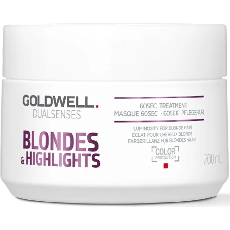 Goldwell Dualsenses Blondes & Highlights Anti-Gelb 60 sec Treatment Pflegekur 200 ml – Bild 1