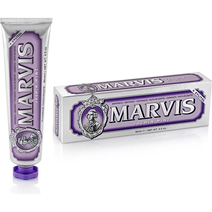 Marvis Jasmin Mint 85 ml, mit Jasmin- & Minzgeschmack, für die tägliche Zahnreinigung