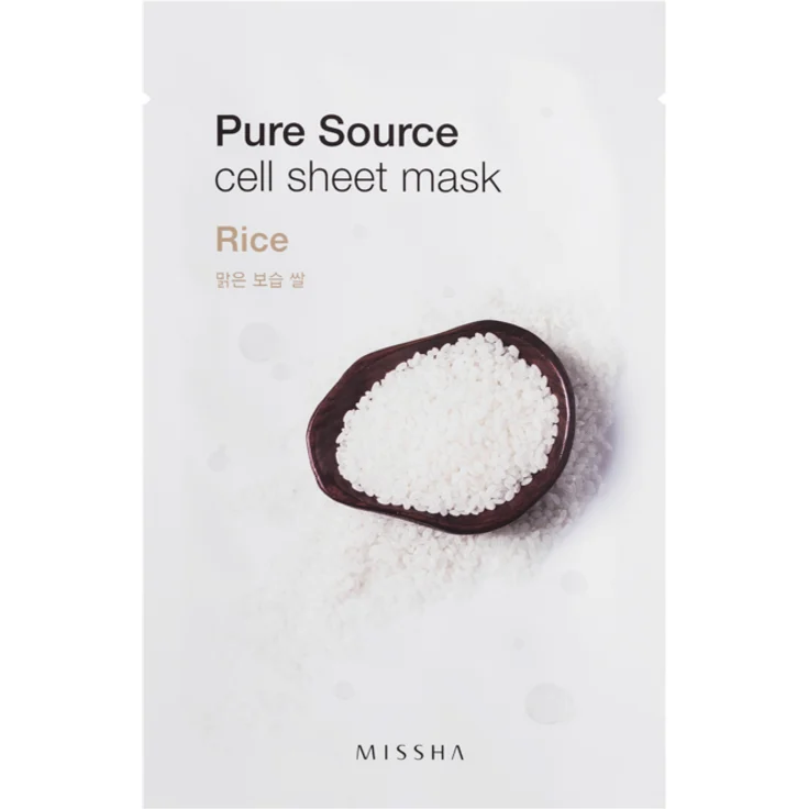 Missha Pure Source Cell Sheet Mask Reis Rice Gesichtsmaske 10 Stück