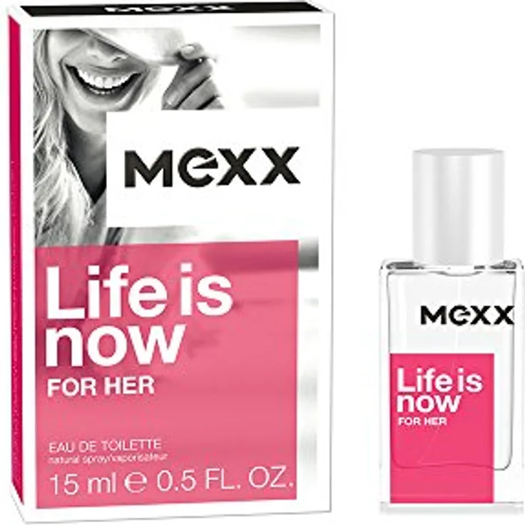 Mexx Life is now for her Eau de Toilette (EdT) Damenduft 15 ml