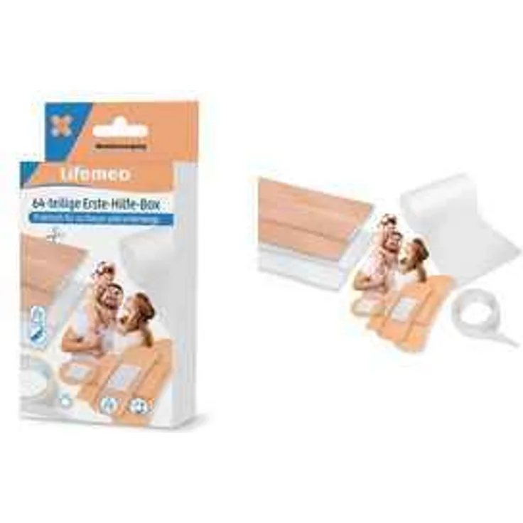 Lifemed Erste-Hilfe-Pflaster-Box, 64-teilig