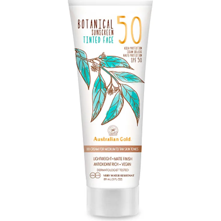 Australian Gold BOTANICAL SPF50 tinted face #medium-tan 88 ml