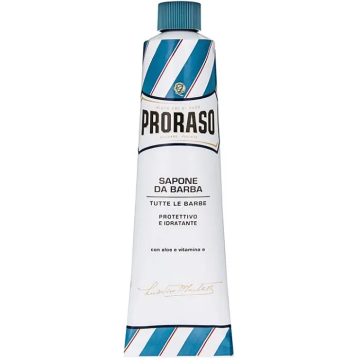 Proraso Blue Shaving Cream Tutte Le Barbe Protettivo e Idratante, 1er Pack (1 x 150 ml)