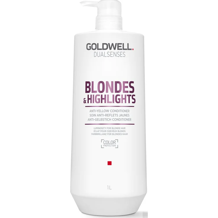 Goldwell Dualsenses Blondes & Highlights Anti Gelbstich Conditioner 1000 ml – Bild 1