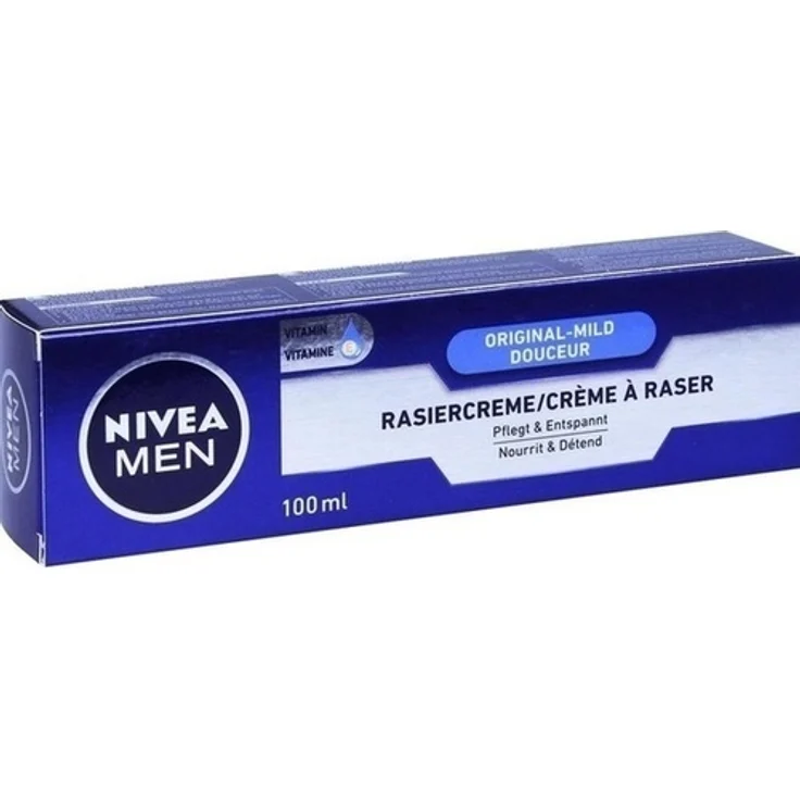 Nivea Men Rasiercreme mild 100 ml wirkt pflegend und entspannend – Bild 1