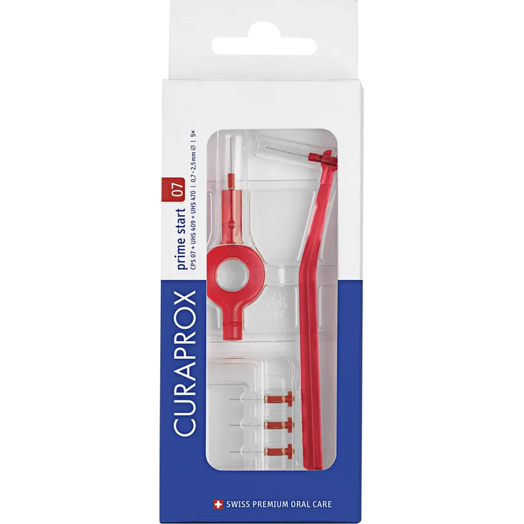 Curaprox Curaprox Cps 07 Interdental-Starter-Kit, rot, 19 g, für saubere & gesunde Zähne