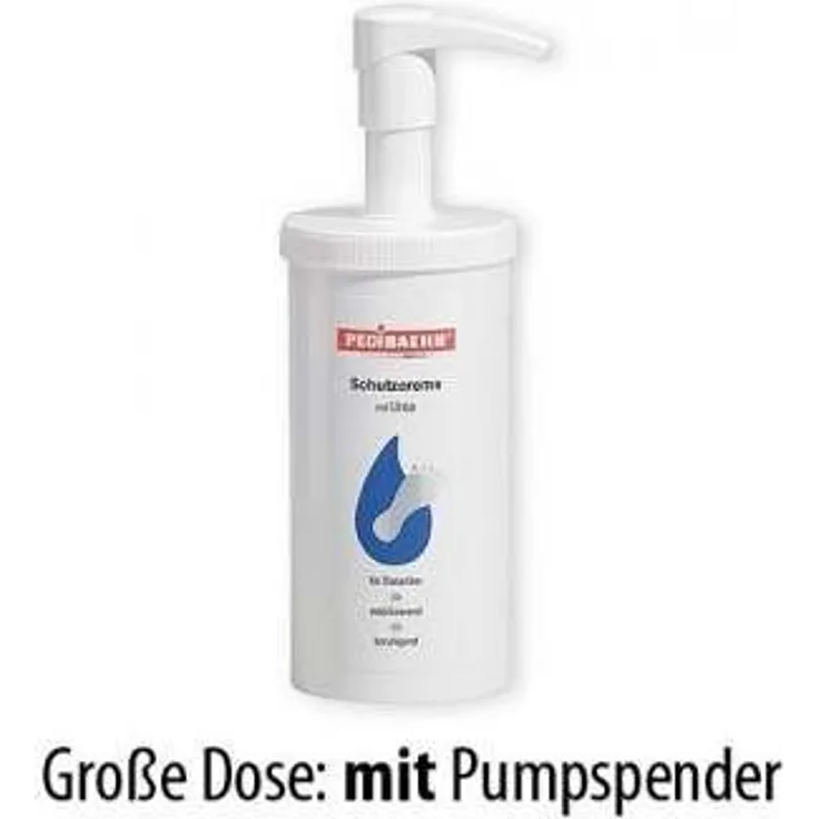 Schutzcreme Fußcreme für Diabetiker mit Urea und Hyaluron PediBaehr mit Spender 450 ml