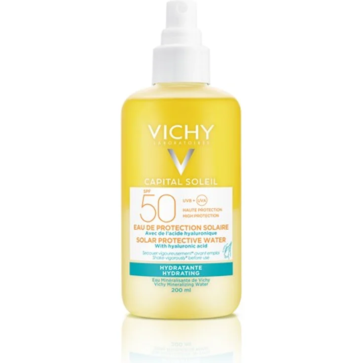 Vichy Capital Soleil Eau de Protection Solaire Spray LSF50, hoher Schutz für den Körper mit Hyaluron 200 ml – Bild 1