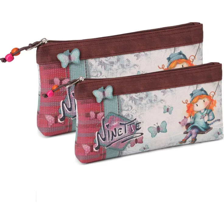 Forever Ninette Ninette Swing-Ensemble de Deux Sacs à Cosmétiques Kulturtasche, 26 cm, Mehrfarbig (Multicolour)