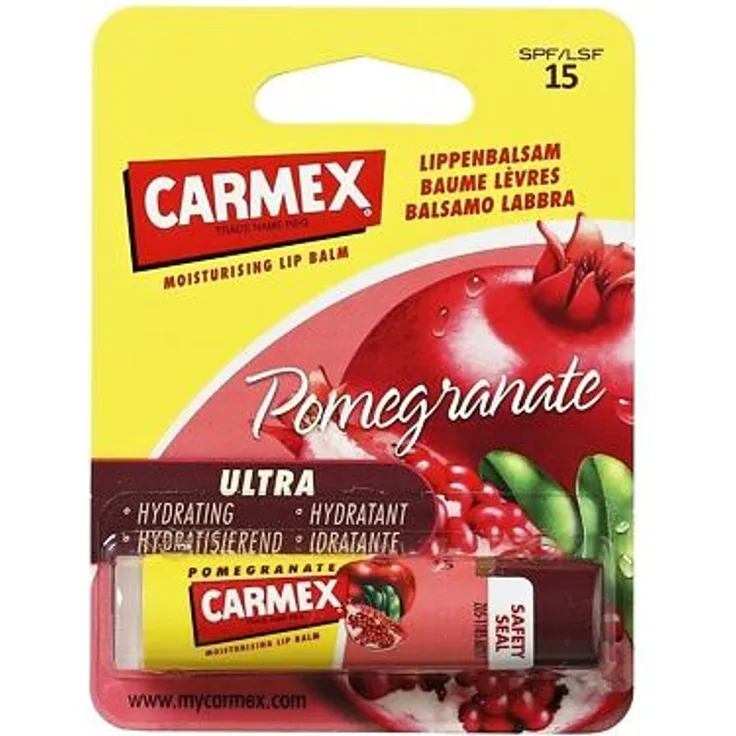 Carmex Pomegranate Heilender Lippenbalsam Stift Mit granatapfelgeschmack Spf15 4,25 g Für Frauen