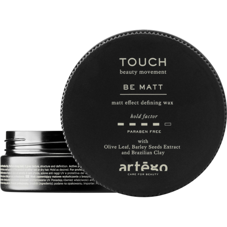 Artego Touch Be Matt Effect Defining Wax 100 ml für Kurzes Haar, Halblanges Haar geeignet