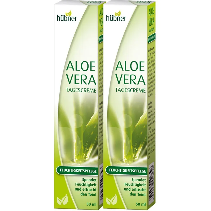Hübner Aloe Vera Tagescreme Doppelpack Pflegeset 2 x 50 ml