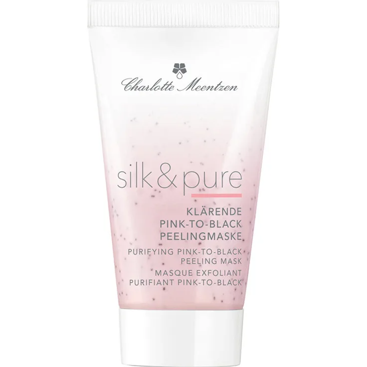 Charlotte Meentzen Silk & Pure klärende Pink-To-Black Peelingmaske 50 ml, für eine gepflegte Haut