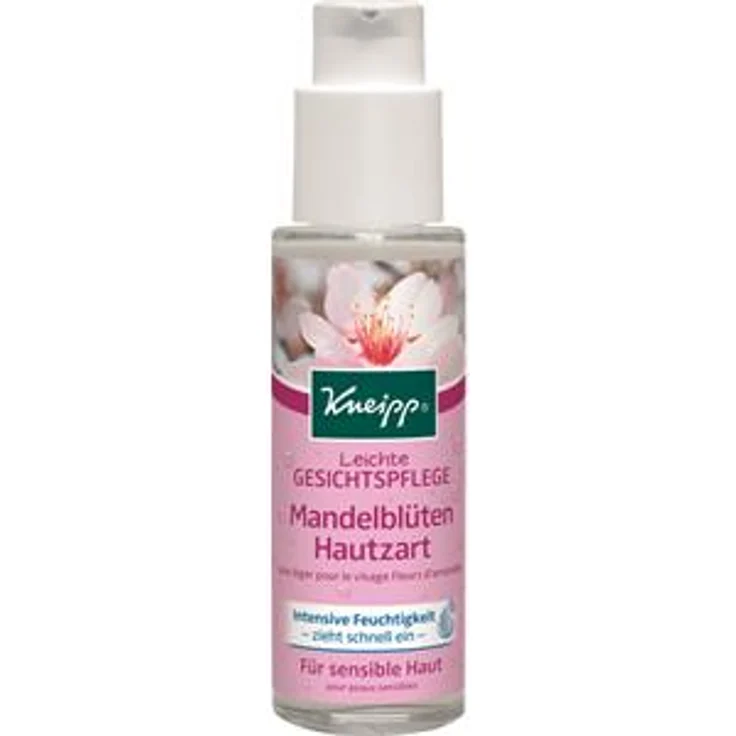 Kneipp Pflege Gesichtspflege Leichte Gesichtspflege Mandelblüten Hautzart 50 ml Tagespflege für Damen und Herren – Bild 1