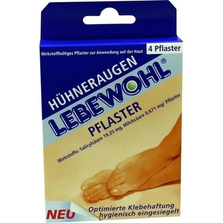 Lebewohl Hühneraugen Pflaster normal 4 St.