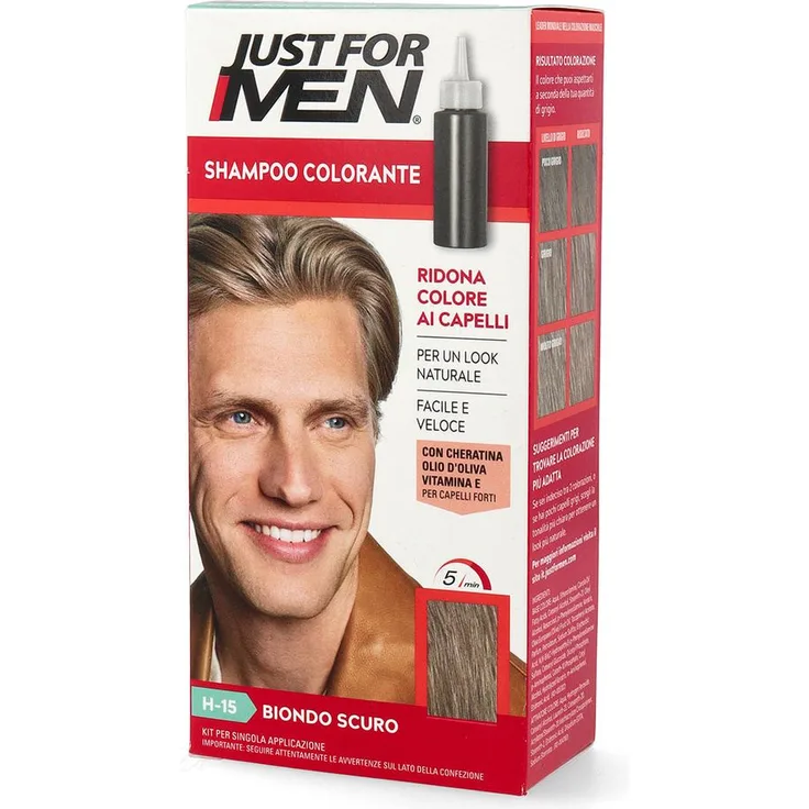 Just For Men Just For Men Dunkelblond colorierendes Shampoo H15 27,5 ml + 38,5 ml