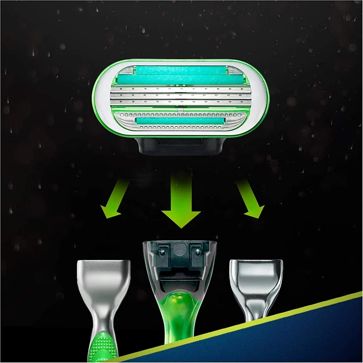 Gillette Body 3 Rasierklingen, 4 Stück – Bild 6