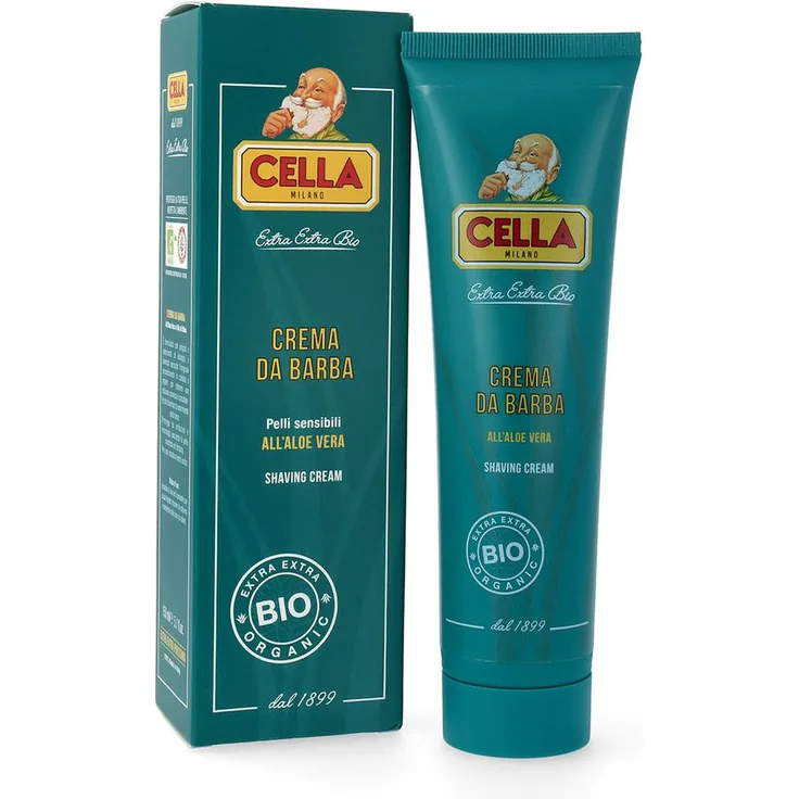 Cella Bio Rasiercreme Tube mit Aloe vera 150 ml