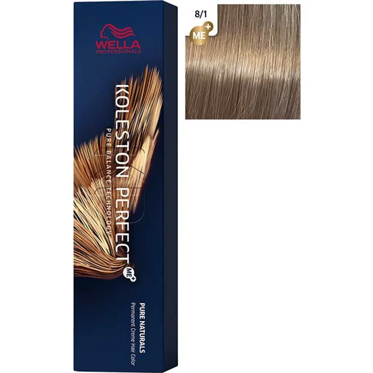 Wella Koleston Perfect Me+ 8/1 hellblond asch 60 ml – Bild 1