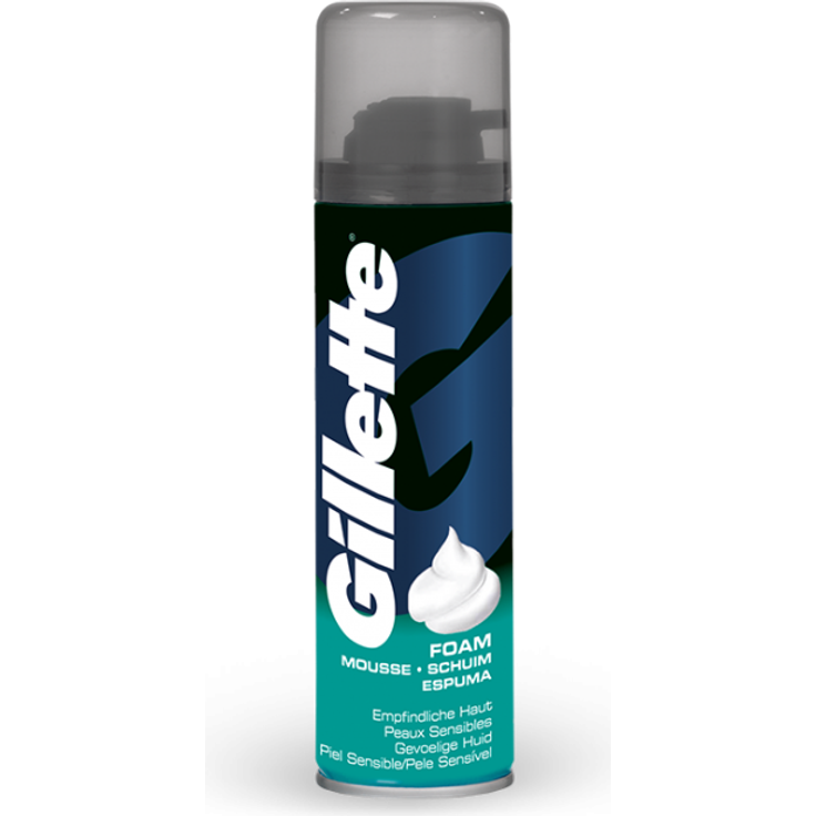 Gillette Basis Schaum empfindliche Haut 200 ml
