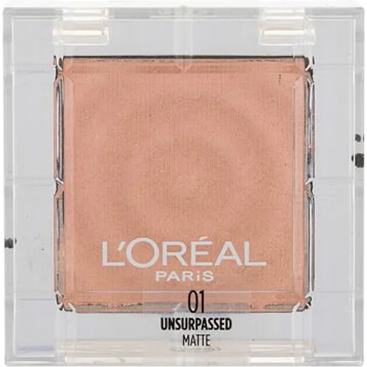 L'Oréal Paris Color Queen Oil Eyeshadow Intensiv pigmentierter Lidschatten mit pudriger und mit Ölen angereicherter Textur 4 g Farbton 01 Unsurpassed Matte