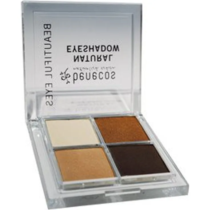 Benecos Augen Make-up Natural Q. Eyeshadow, Lidschatten, coffee 8 g