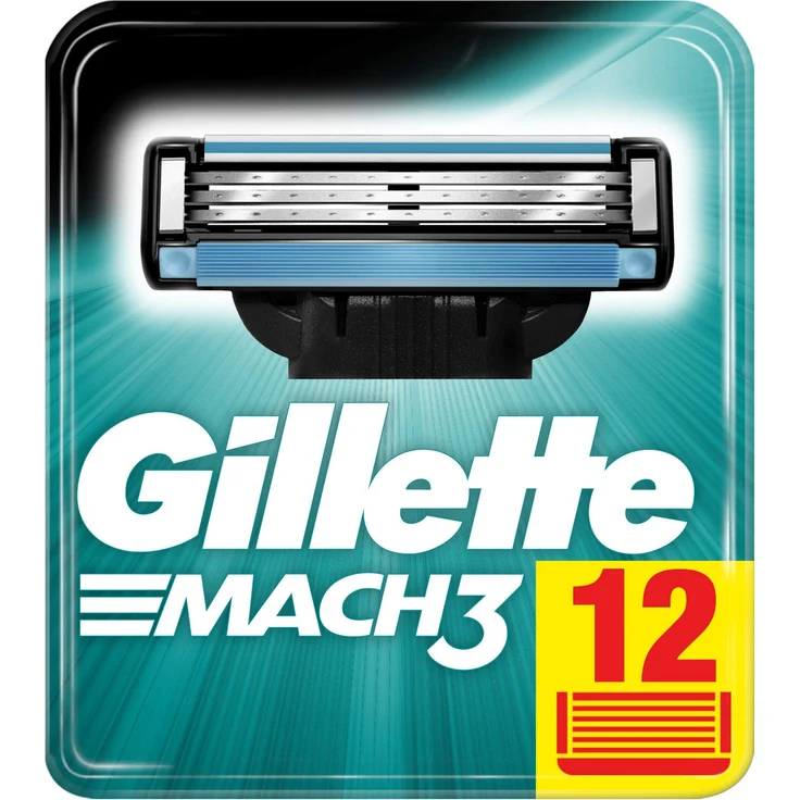 Gillette Mach3 Rasierklingen 12 Stück – Bild 1