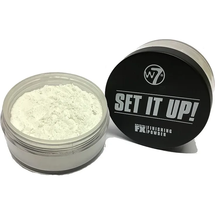 W7 Face Powder Set It Up! Special FX Finishing Powder, fine Loose Powder, perfect for all skin types, mit einer festen Textur 