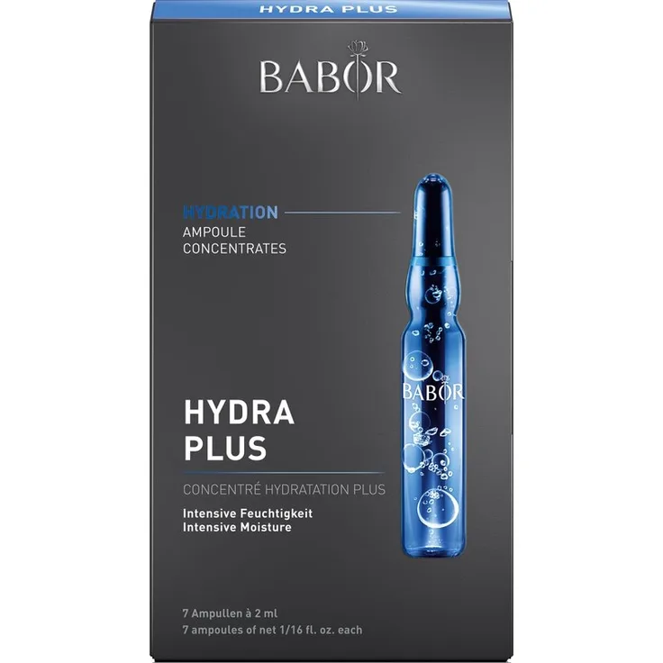 Babor Ampoule Concentrates Hydra Plus 7 x 2 ml, für alle Hauttypen geeignet, feuchtigkeitsspendende Wirkung