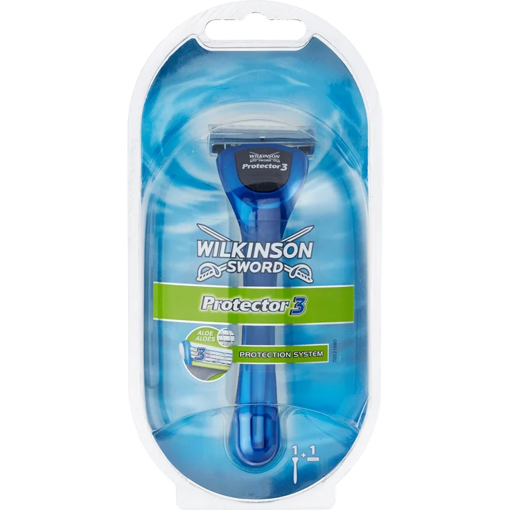 Wilkinson Sword Protector 3 Herren Rasierer mit 1 Rasierklinge, 1 St – Bild 1
