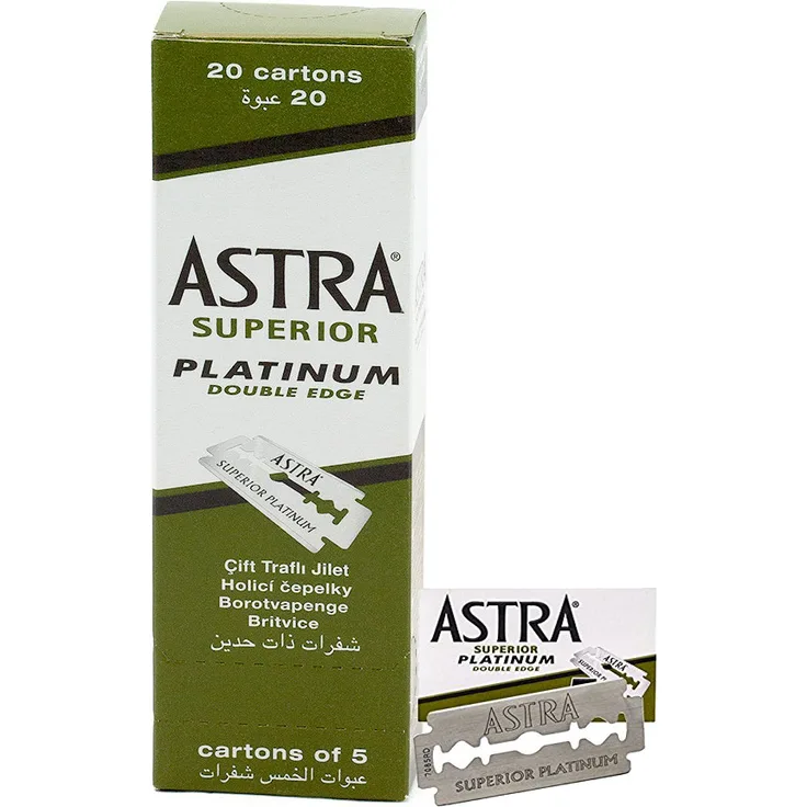 Astra Superior Platinum Double Edge Rasierklingen 100 Stück