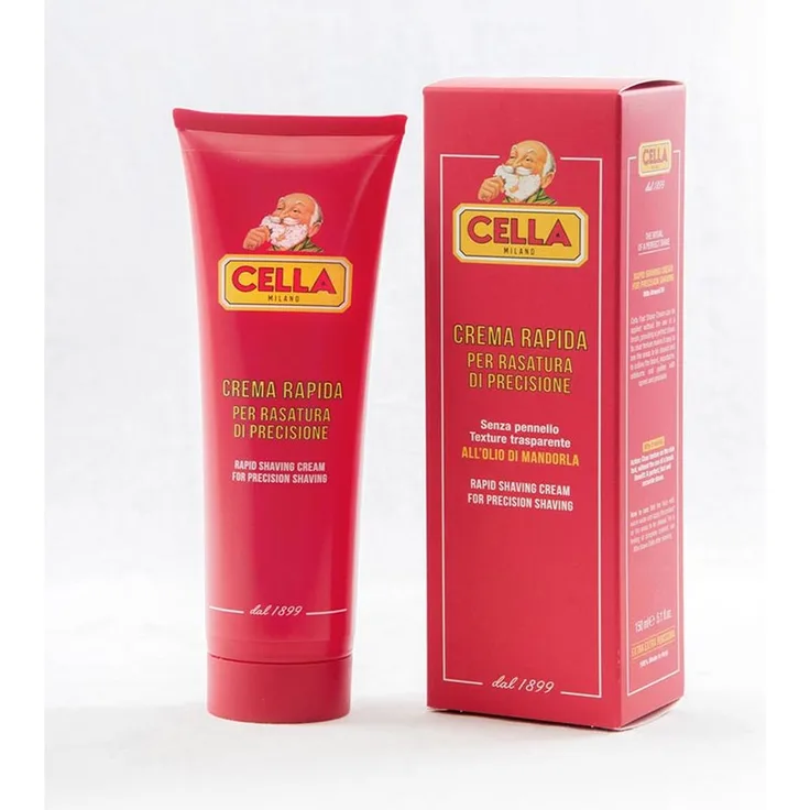 Cella transparente Rasiercreme mit Mandelöl Crema Rapida 150 ml