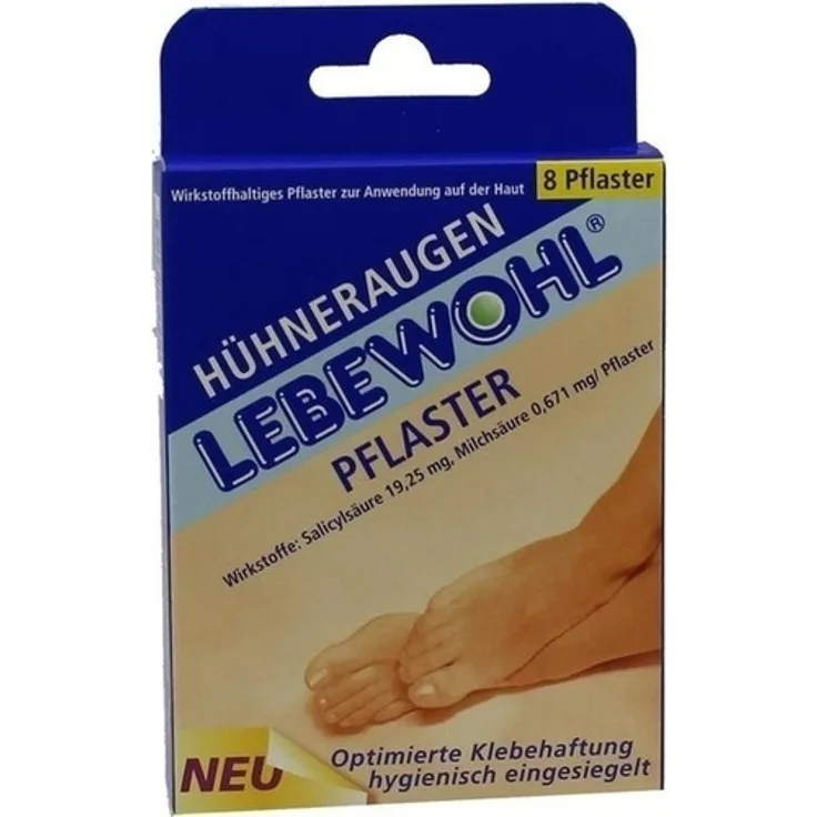 Lebewohl Hühneraugen Pflaster 8 St.