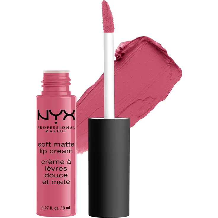 Nyx Professional Makeup Soft Matte Lip Cream, Cremiges Und Mattes Finish, Hochpigmentiert, Langanhaltend, Vegane Formel, Farbton: Milan 8 ml – Bild 1