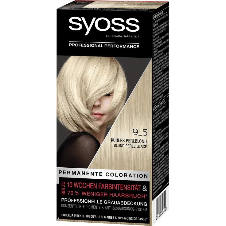 Syoss Coloration Stufe 3 9-5 Kühles Perlblond 3 x 115 ml