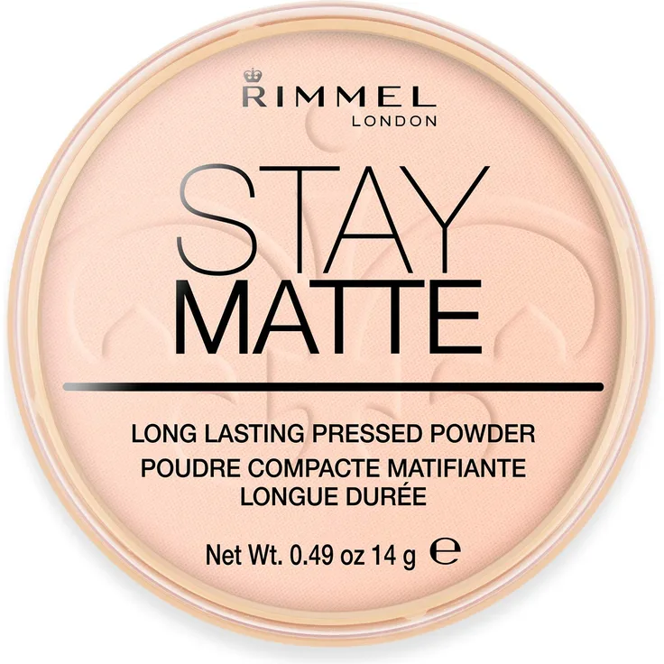 Rimmel London Stay Matte Puder Pink Blossom 002 14 g, mattierende Wirkung