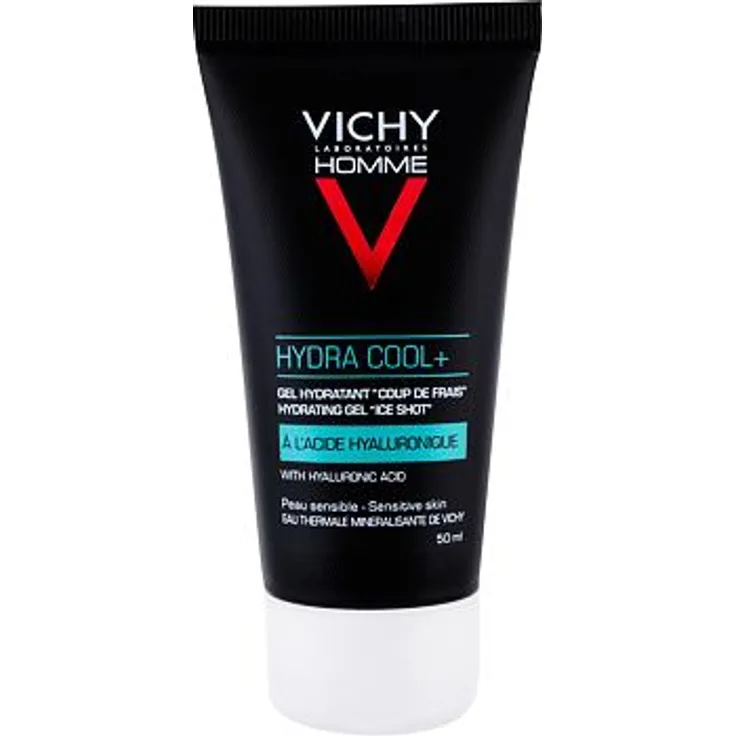 Vichy Homme Hydra Cool Feuchtigkeitsspendendes Und Kühlendes gesichtsgel 50 ml Für Männer, feuchtigkeitsspendende Wirkung
