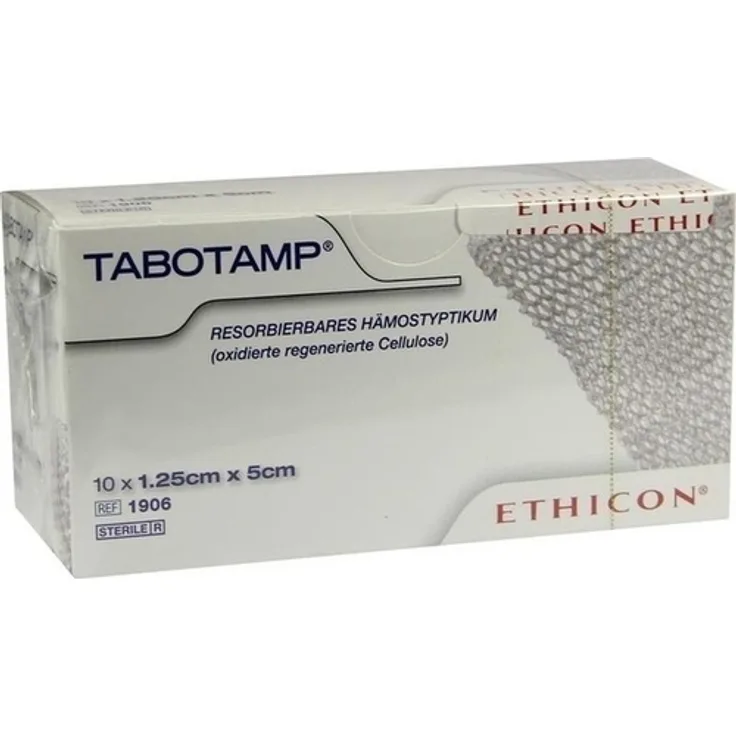 Johnson & Johnson TABOTAMP Hämostyptikum 5x1,25cm Wundgaze 10 St.