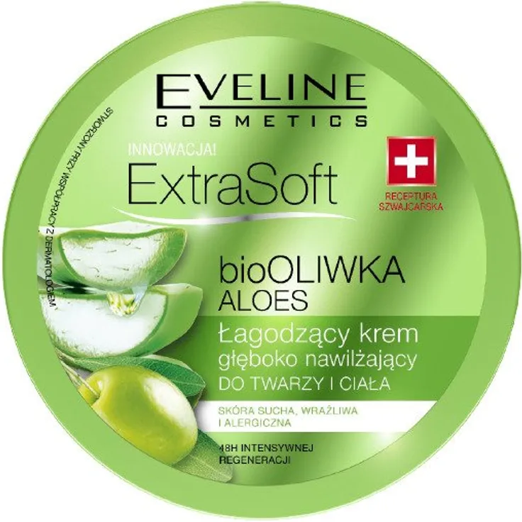 Eveline Extra Soft Bio Creme Olive Aloe 175 ml mit einer pflegenden Wirkung