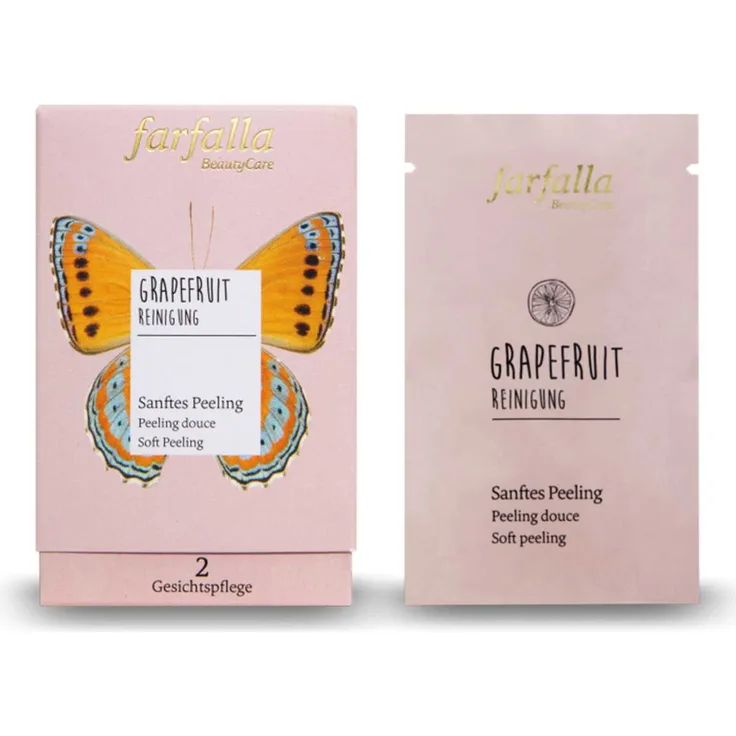 Grapefruit Reinigung 10 x 7 ml sanftes Peeling, für Damen und Herren empfohlen